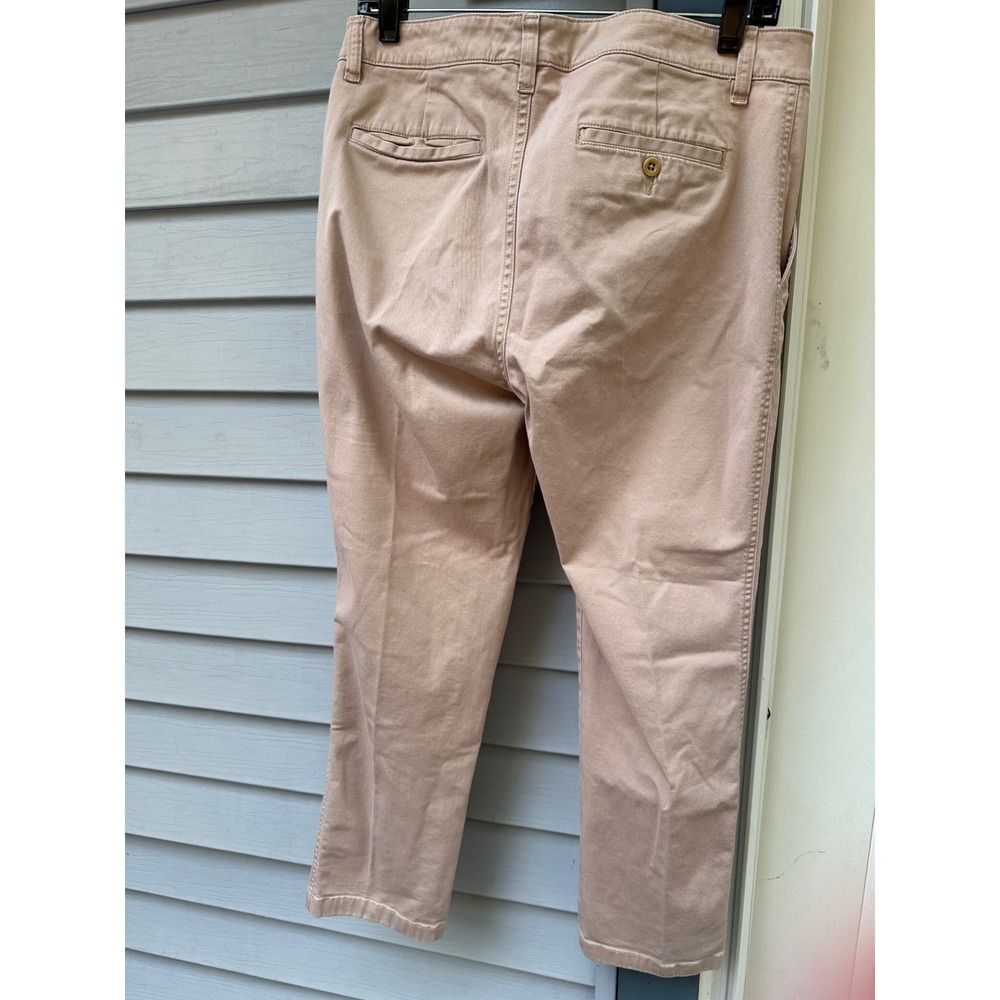 Lauren Ralph Lauren Khaki Chino Pants Womens 8 Tan Stretch Cotton Twill Trousers